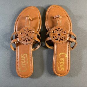 Circus by Sam Edelman Brown Sandals with Cut-Out Design